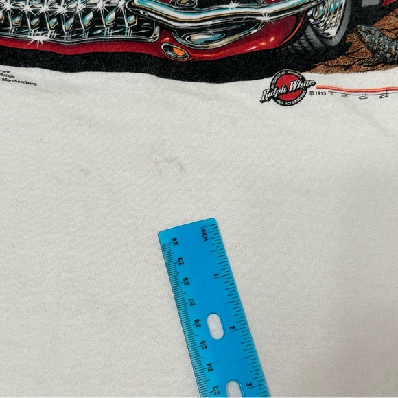 Vintage Route 66 Corvette Single Stitch Mens Sz XL  White Graphic Tshirt 90’s - Picture 5 of 15